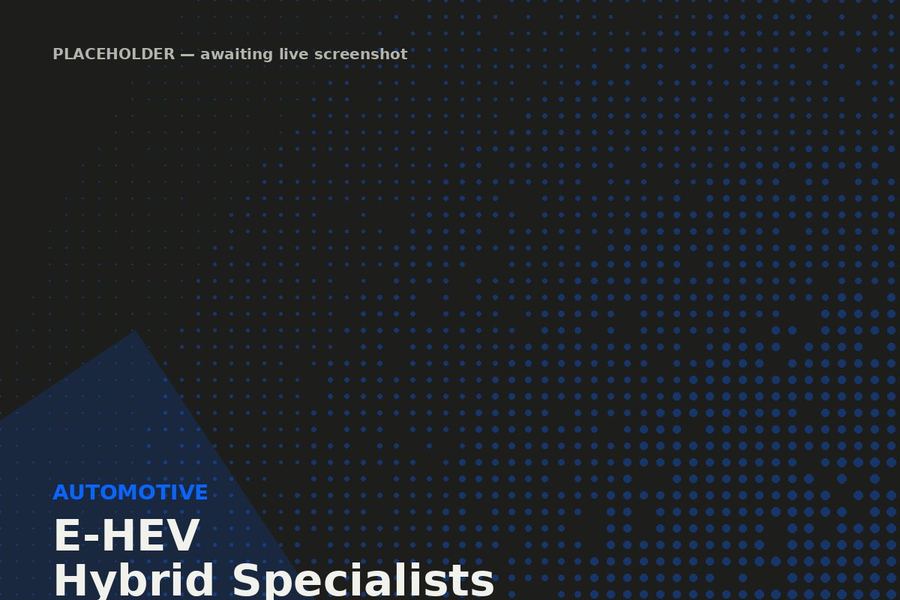 E-HEV Hybrid Specialists site preview