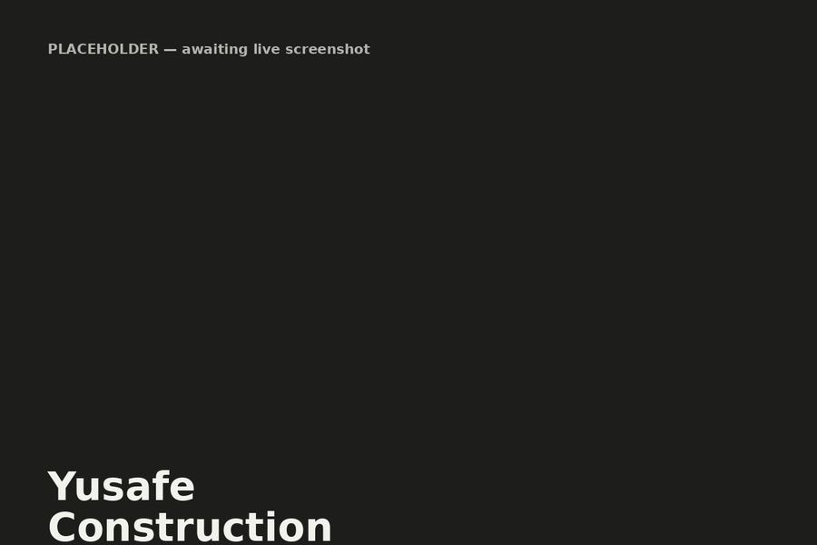 Yusafe Construction site preview