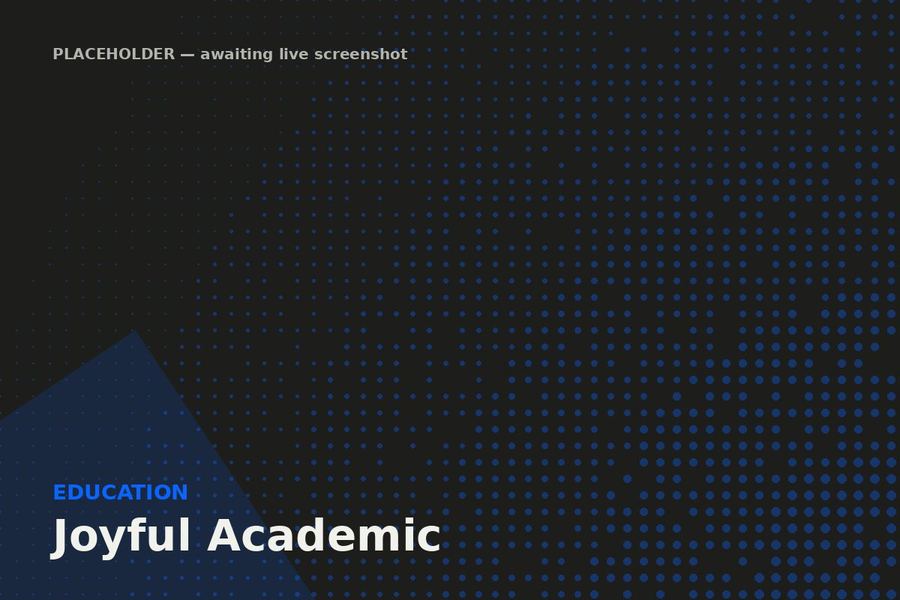 Joyful Academic site preview